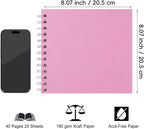DIY Scrapbook Album 8x8 Inch, Hardcover Kraft Paper Scrap Book Photo Album - Image 2
