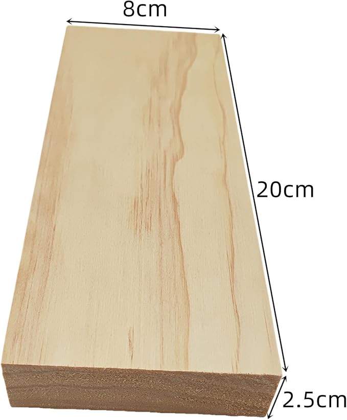 6PCS Rectangle Wood Boards Unfinished Wood Blocks - Image 3