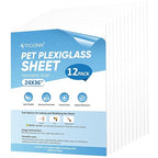 TICONN 12PK 24" x 36" PET Plexiglass Sheets, Picture Frames by TICONN