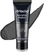 Artecho Black Acrylic Paint, Lamp Black Paint Tubes, Art Craft Paints by Artecho