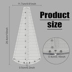 BENECREAT Acrylic Quilting Template Ruler, Dresden Plate Quilting Template - Image 2