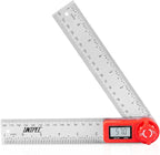 Digital Angle Finder Protractor, Angle Finder Ruler, Stainless steel 7inch 200mm by UNIPEC