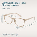 Gaoye Milky Blue Light Glasses for Computer & Gaming - Image 4