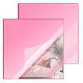 12x12 Inches Pink Mirror Acrylic Sheet – 2 Pcs Reflective Acrylic Panel by SAKRNIC