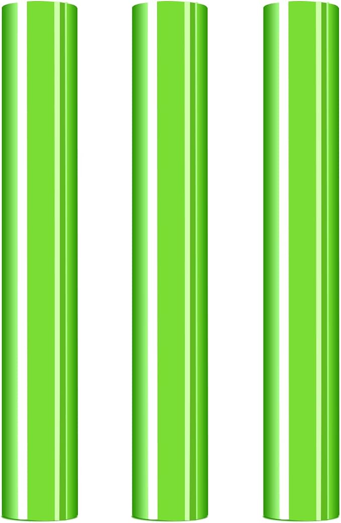 3D Puff Heat Transfer Vinyl, Neon Green, 3 Sheets 12inx10in | 3D Puffy Iron on by Venitor