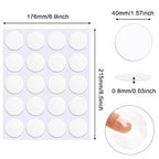 JANYUN 140 Pcs Sticky Dots, 40mm Putty Clear Double Sided Tape - Image 2