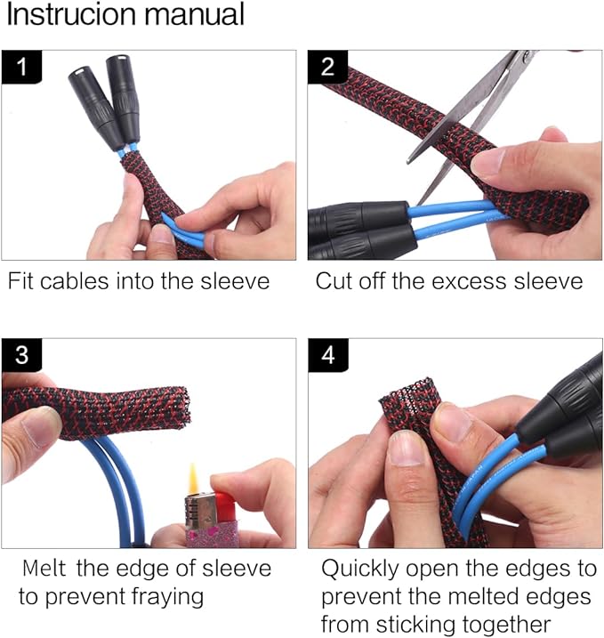 Alex Tech 25ft - 3/4 inch Cord Protector Wire Loom Tubing Cable Sleeve Split - Image 6