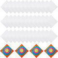 20/40 Pcs White Bandanas for Tie Dye DIY Blank Cotton Bandanas Plain by Fivebop