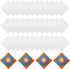 20/40 Pcs White Bandanas for Tie Dye DIY Blank Cotton Bandanas Plain by Fivebop