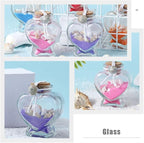 Empty Mini Heart-Shaped Glass Bottles - Image 4