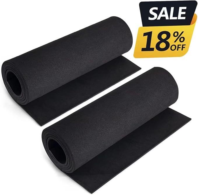 2-Pack Black Eva Foam Cosplay Sheets roll, Premium eva Craft Foam 2mm Thick - Image 2