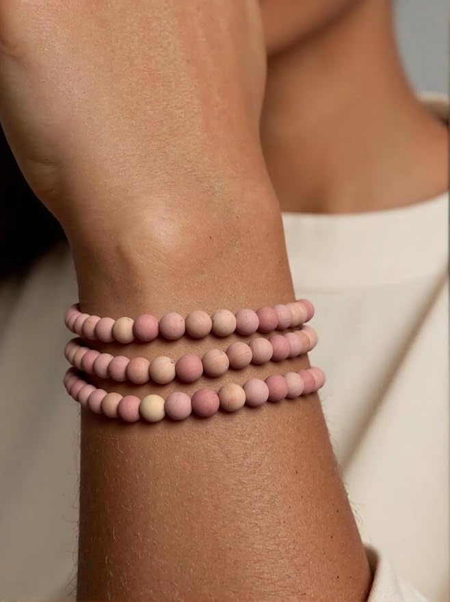 6mm Matte Pink Rhodochrosite Bead, 15-Inch Matte Round Loose Stone Beads - Image 5