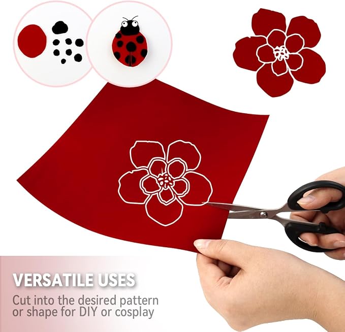 10 PCS Self Adhesive Felt Sheets, 8.3" x 11.8" Velvet Flock Backing Paper Liner - Image 6