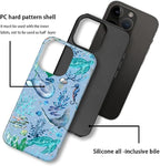 ZHEGAILIAN Case for iPhone 15 Plus, Ocean Stingray Turtle Seahorse Durable - Image 2