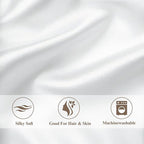 Queen Satin Pillowcase for Hair 2pc, Similar to Silk Pillow Cases, Easier Care - Image 5