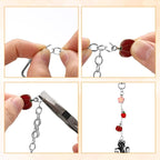 Liliaafar 96 Set Keychain Making Kit Gold Silver Metal Keychain Clips - Image 6
