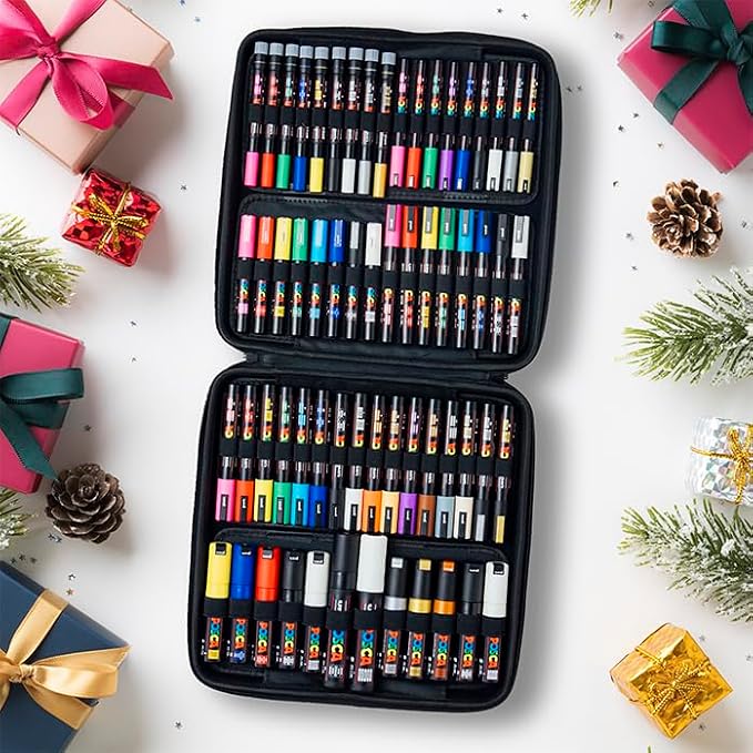 Posca Exclusive Acrylic Paint Markers Gift Set of 62 - Image 2