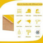 2 Pack 12'' x 16'' Opaque Yellow Acrylic Sheet, 3mm Thick Acrylic Plastic - Image 4