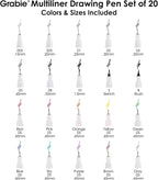 Grabie Micro Fineliner Pens, Illustration, Journaling, Art Supplies - Image 2