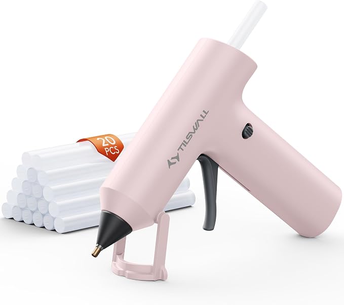 Tilswall Cordless Hot Glue Gun, Fast Preheating, Glue Gun and Sticks Set by Tilswall