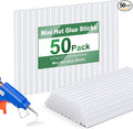 Mini Hot Glue Sticks for Glue Gun, 50 Pack Hot Glue Gun Sticks Fits Most Glue by chfine