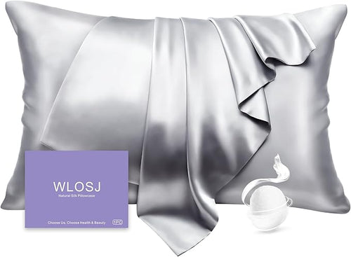 100% Silk Pillow Cases Standard Size Mulberry Silk Pillowcase by WLOSJ