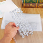 5.9 x 9.9 inch Large Stamp & Die Storage Pockets Resealable Clear Plastic Seal - Image 6