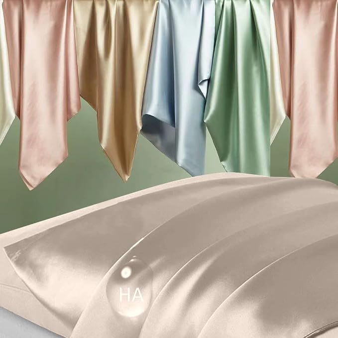 Silk Pillowcase for Hair and Skin, Mulberry Silk Pillow Cases Standard Size - Image 2