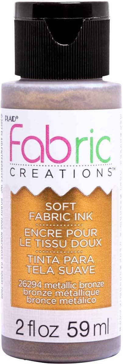 Fabric Creations Fabric Paint, 2 oz, Metallic Bronze by Fabric+Creations