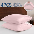 Pillowcases Standard 4 Pack, 20x26 Pillow Cases - Image 5