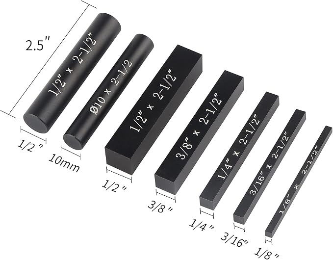 EANOSIC Setup Blocks Height Gauge Set, Bars Include Laser Engraved Size Markings - Image 2