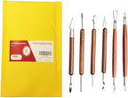 S & E TEACHER'S EDITION 6 Pcs Pottery & Clay Sculpting Tools, Double-Sided - Image 3