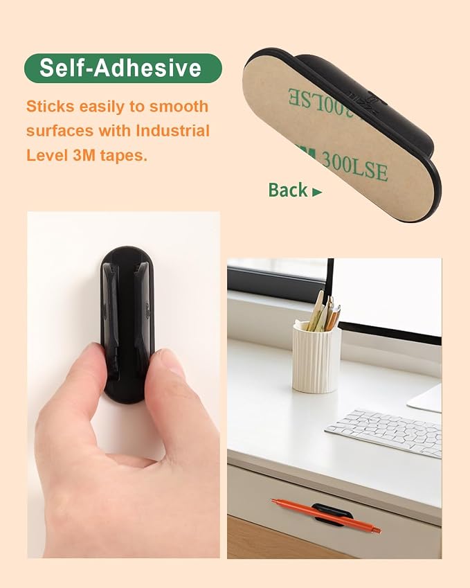 Tiizze Adhesive Pencil Holders for Desk Set of 20 - Image 3