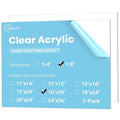 CALPALMY 16x20 Inch Clear Acrylic Sheet by CalPalmy