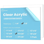 CALPALMY 16x20 Inch Clear Acrylic Sheet by CalPalmy