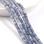 150Pcs 4×2mm Natural Blue Spot Jasper Spacer Stone Beads - Image 7