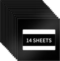 HTVRONT Permanent Vinyl, 14 Pack Matte Black Vinyl by HTVRONT