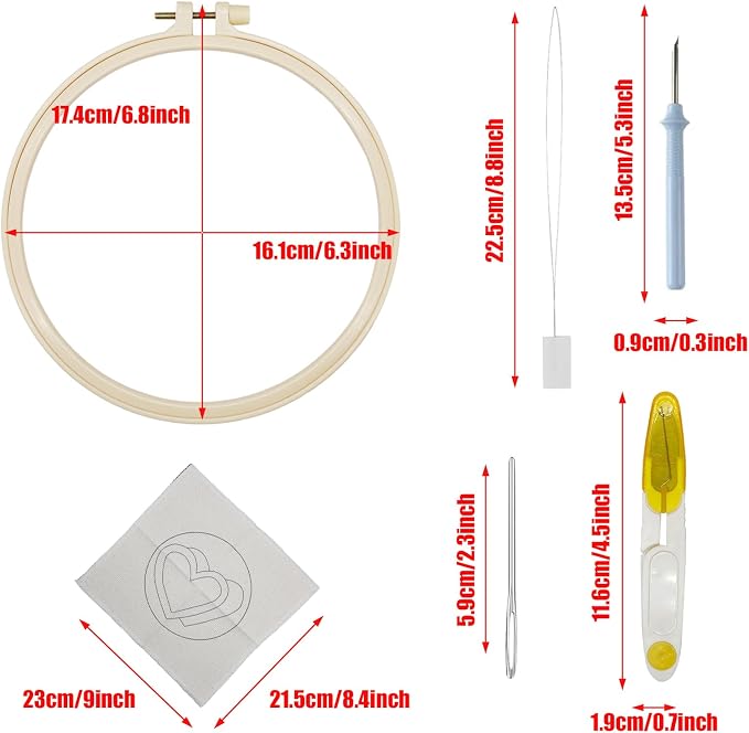 Allazone 4 PCS Punch Needle Kit, Embroidery Kit - Image 2