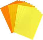 12 PCS Felt Fabric Sheets Shades of Yellow, 7.87*11.8 inch A4 Stiff Felt Square by Bgudee