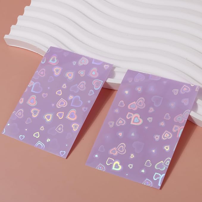 Penitue Photocard Sleeves, Holographic Foil Cover | Photocard Sleeves - Image 4