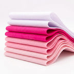 Pink Felt Fabric Sheet 8" X 36", 1.6mm Thick 8 Pack 4 Colors Assorted | Soft by MEDIANER