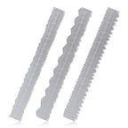 JJUNW 3 Pcs Deckle Edge Ruler Carbon Steel Metal Paper Tearing Ruler Craft Ruler by Unknown