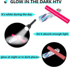 FUNKAKA Glow in The Dark Heat Transfer Vinyl Roll, Glow in The Dark HTV Vinyl - Image 2