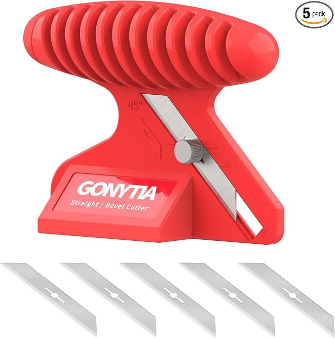 Straight/Bevel Foam Cutter, Foam KT Board Cutting Tool Adjustable 45° or 90° by GONYTIA
