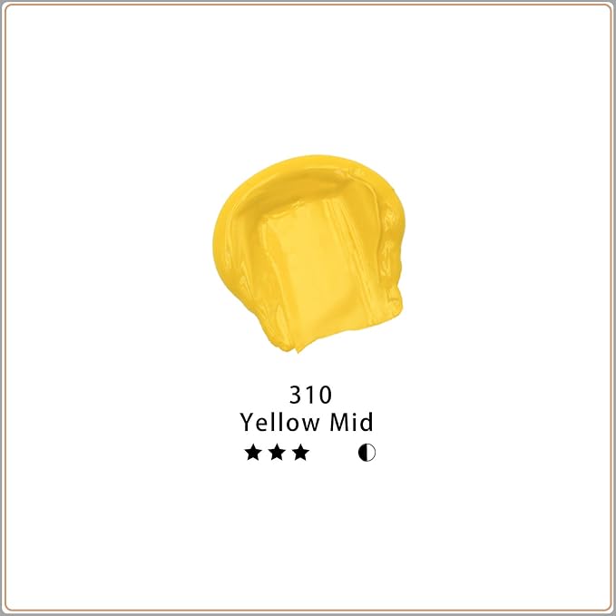 Artecho Yellow Acrylic Paint, Art Craft Paints - Image 2