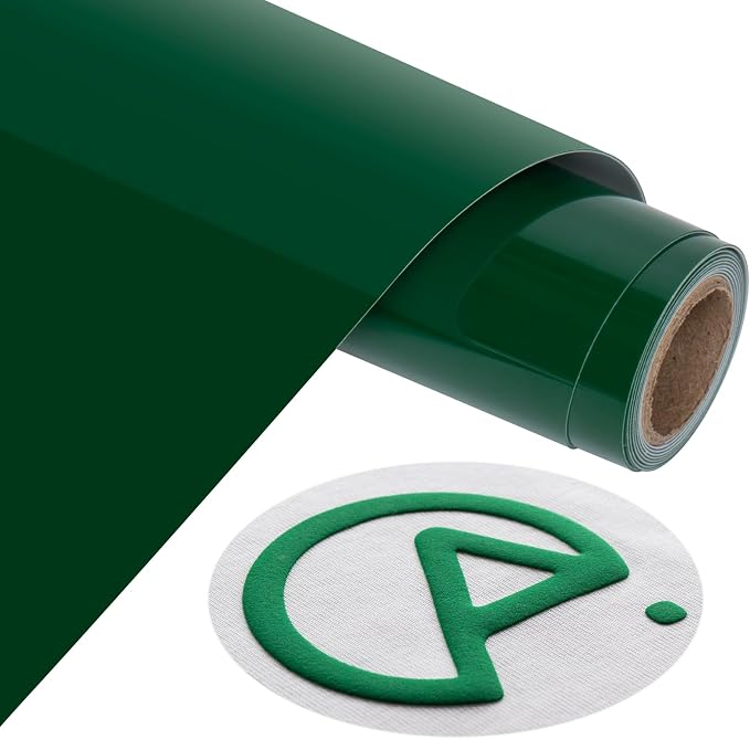 Aoder Green Heavy Duty Puff Vinyl Heat Transfer by AoderDTFTransferFilm