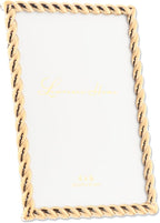 Lawrence Frames 4x6 Golden Rope Picture Frame - Image 4