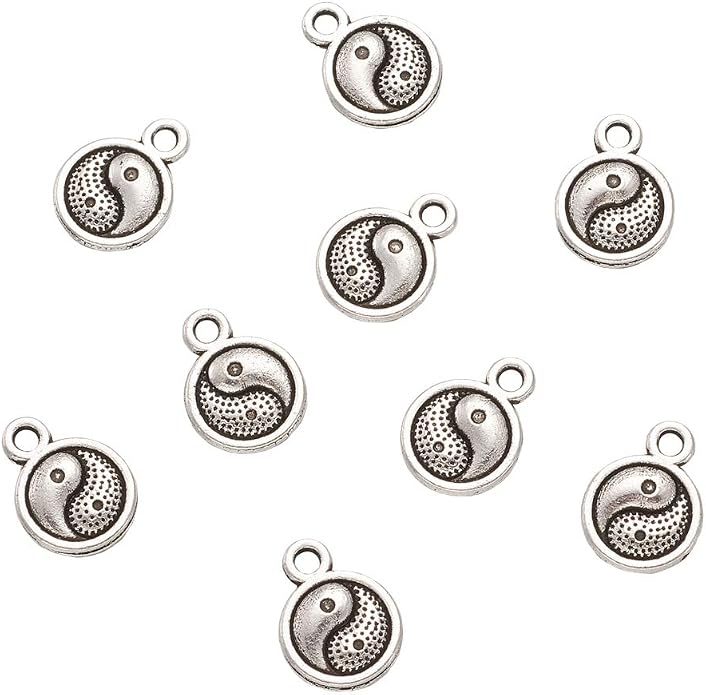 Craftdady Tibetan Style Antique Silver Alloy Pendants Cute Metal Dangle Charms by Craftdady