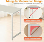 PayLessHere | 39 Inch Computer Desk | White | Office Desk - Image 4