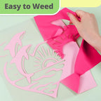 HTVRONT Neon Pink HTV Vinyl Roll - Image 4